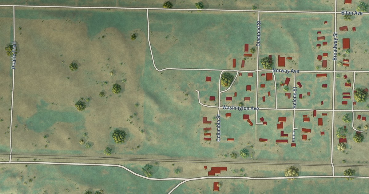 Map of Palermo, North Dakota in 2026