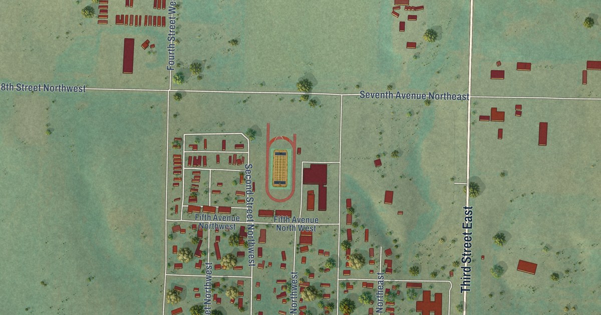 Map of Parshall, North Dakota in 2026