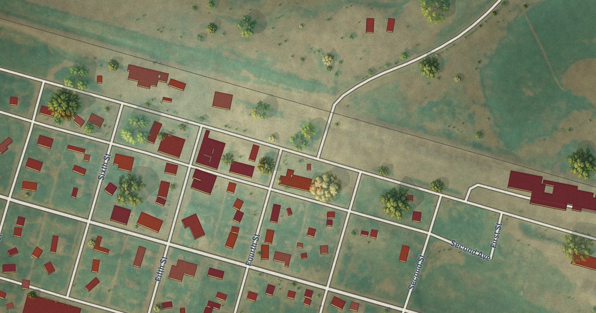 Map of Petersburg, North Dakota in 2026