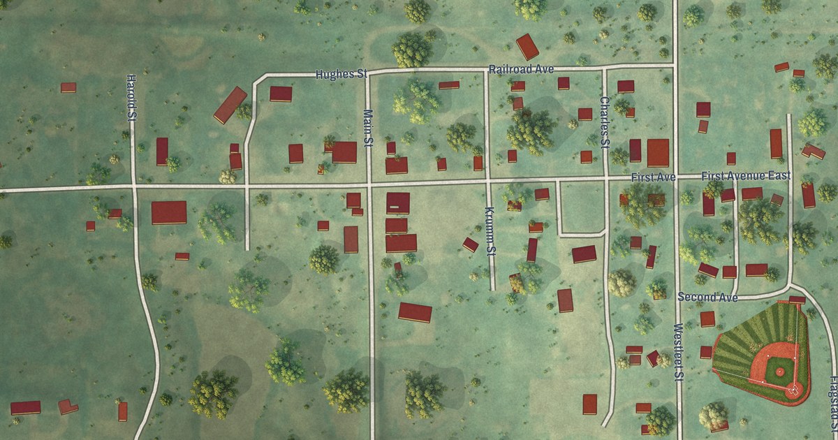 Map of Robinson, North Dakota in 2026