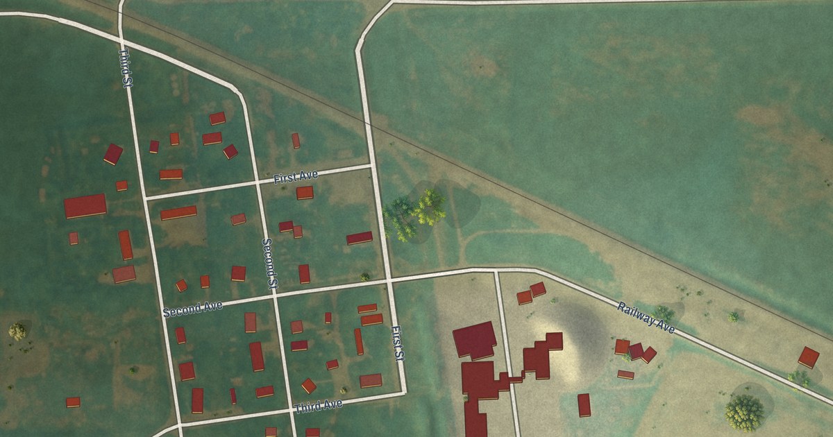 Map of Rogers, North Dakota in 2026