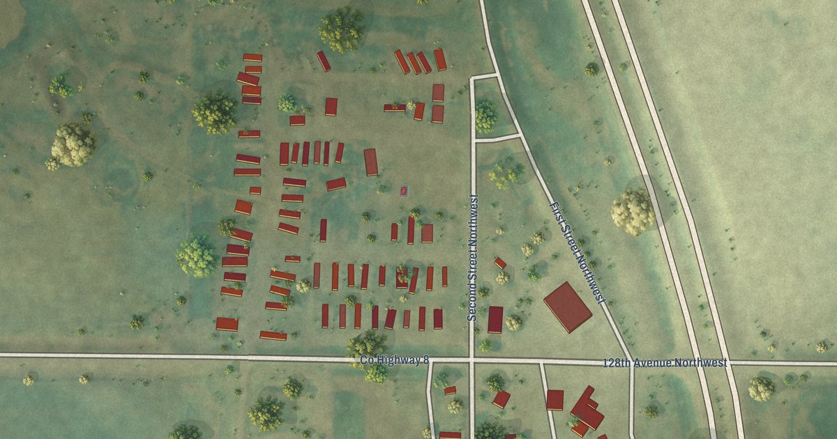 Map of Ruthville, North Dakota in 2026