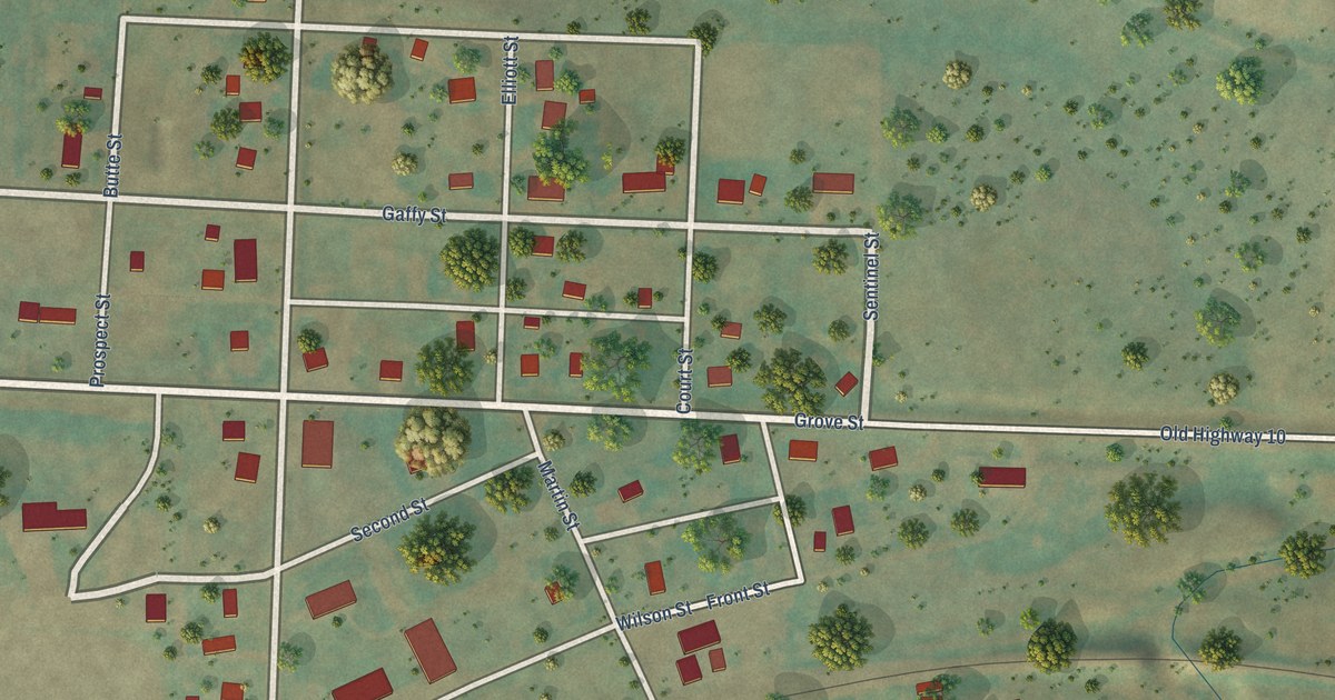 Map of Sentinel Butte, North Dakota in 2026