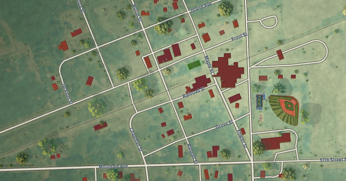 Map of Sheldon, North Dakota in 2026
