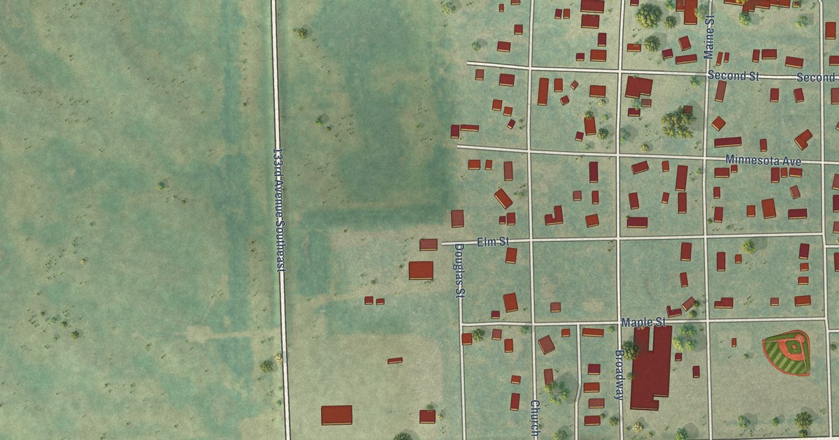 Map of Tower City, North Dakota in 2026