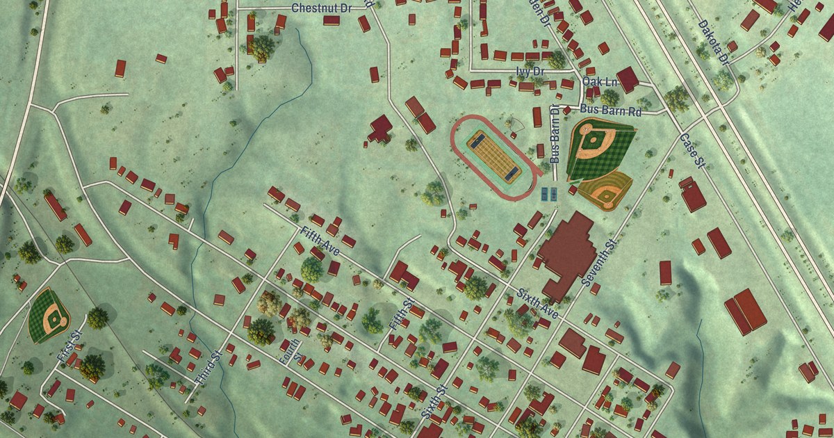 Map of Washburn, North Dakota in 2026