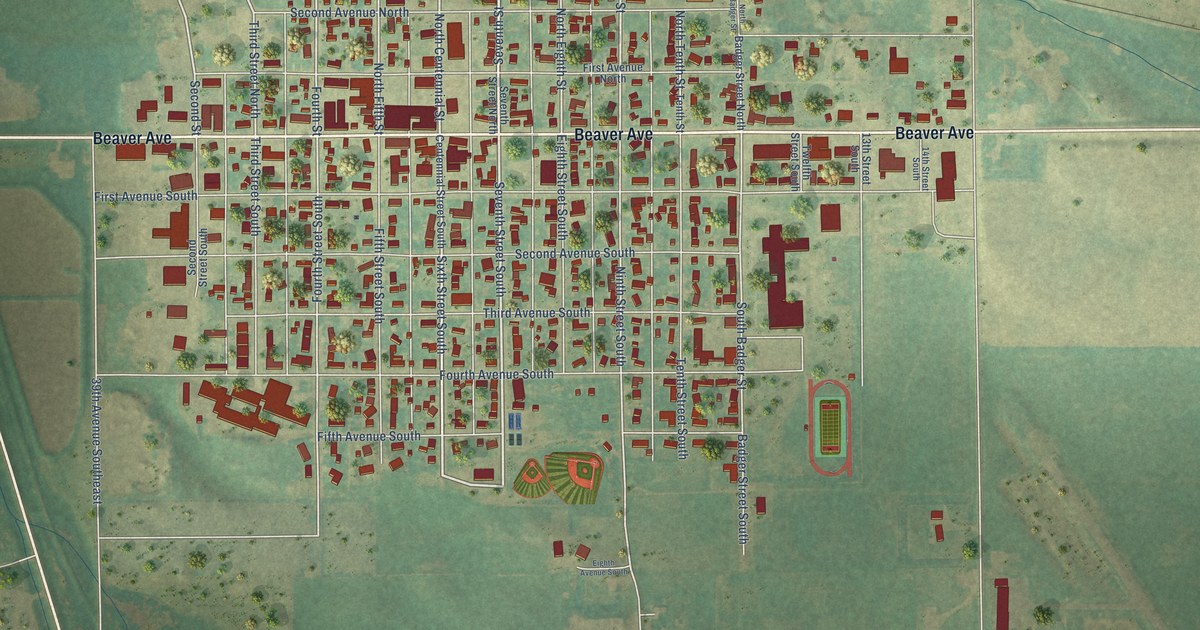Map of Wishek, North Dakota in 2026