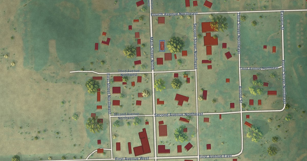 Map of Woodworth, North Dakota in 2026