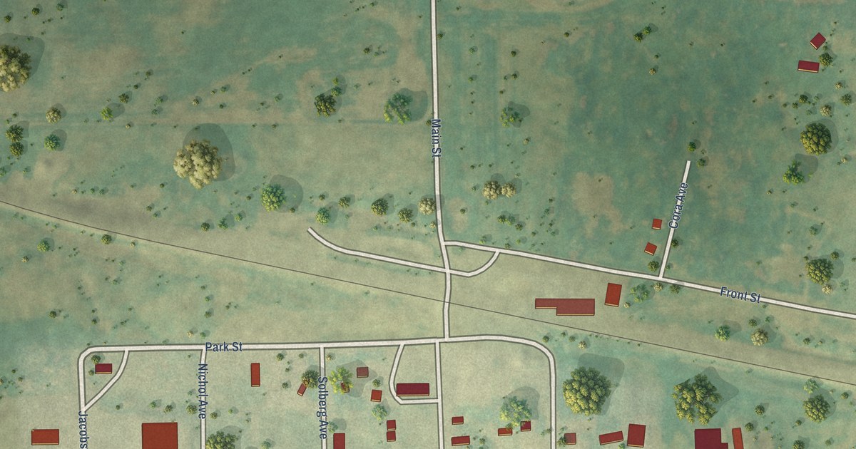 Map of York, North Dakota in 2026