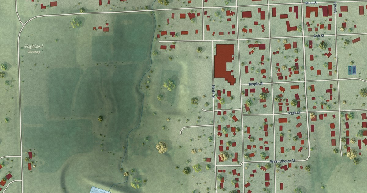 Map of Adams, Nebraska in 2026