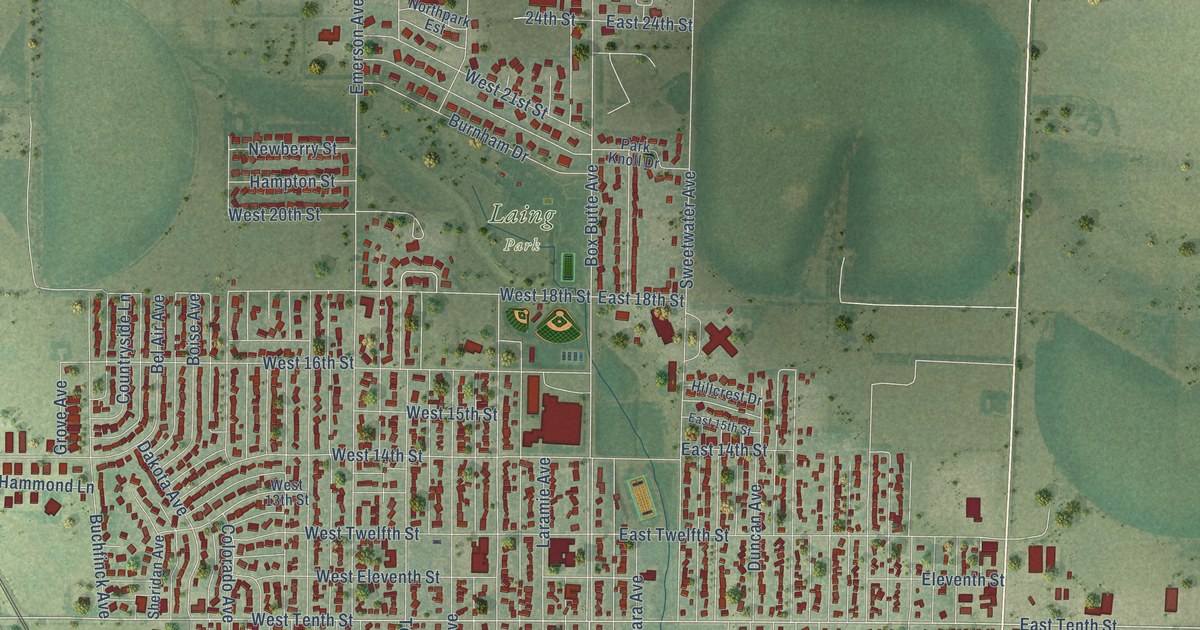 Map of Alliance, Nebraska in 2026