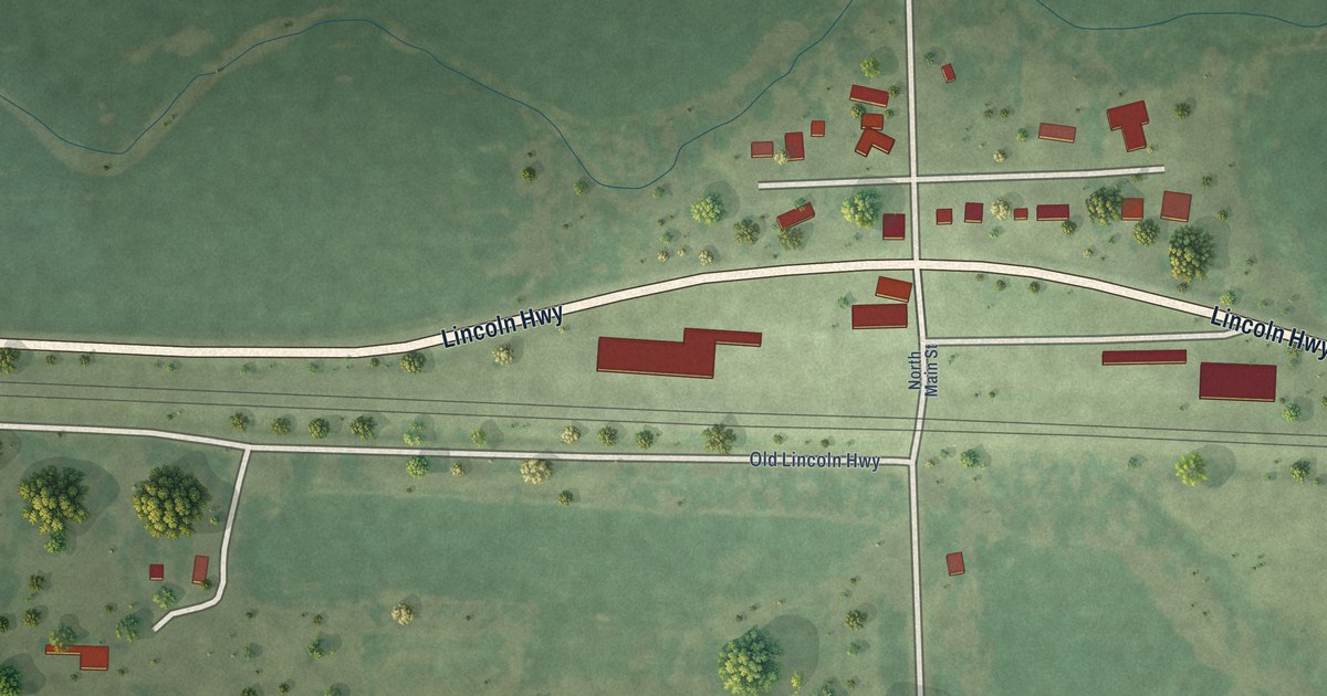 Map of Ames, Nebraska in 2026