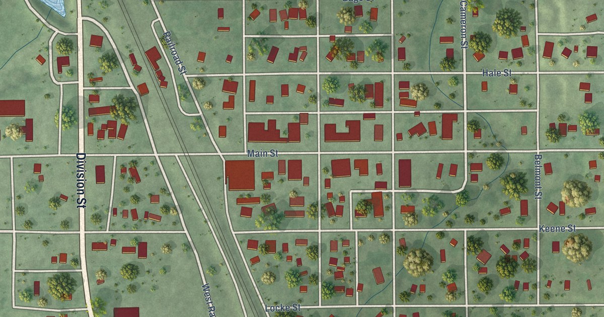 Map of Ansley, Nebraska in 2026