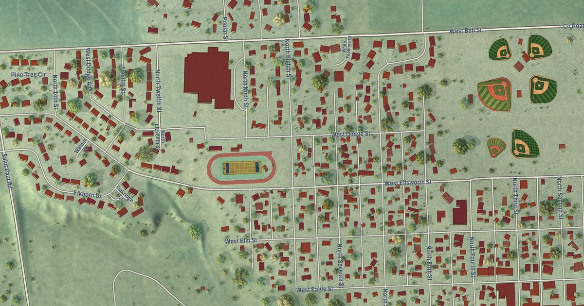 Map of Arlington, Nebraska in 2026