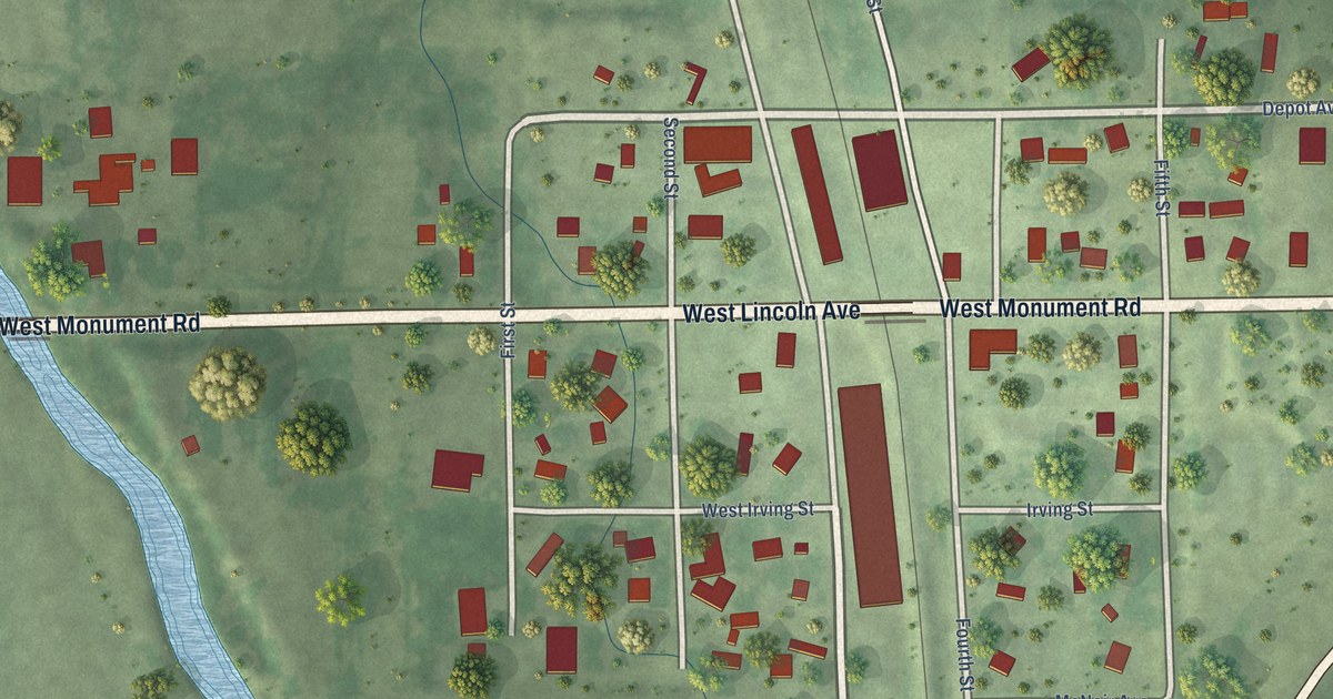 Map of Ayr, Nebraska in 2026