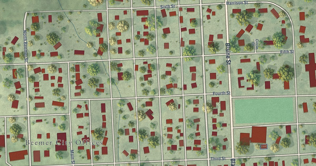 Map of Beemer, Nebraska in 2026