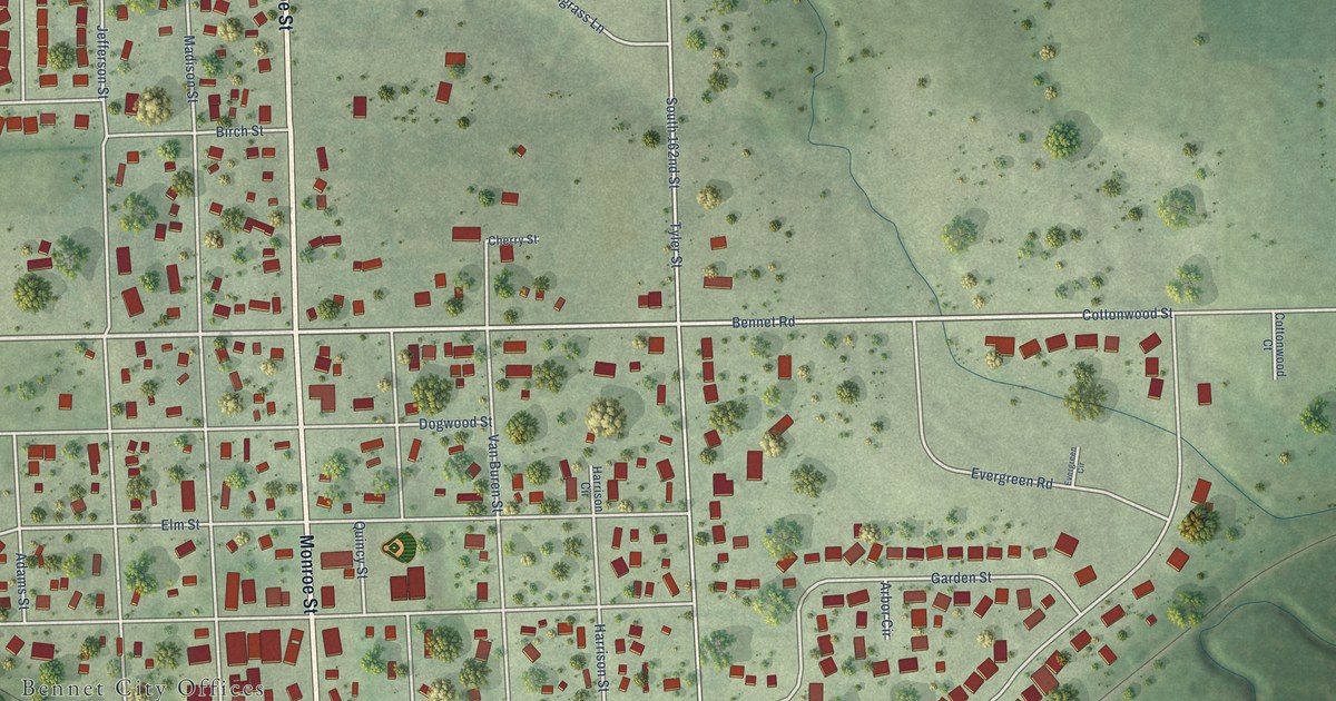 Map of Bennet, Nebraska in 2026
