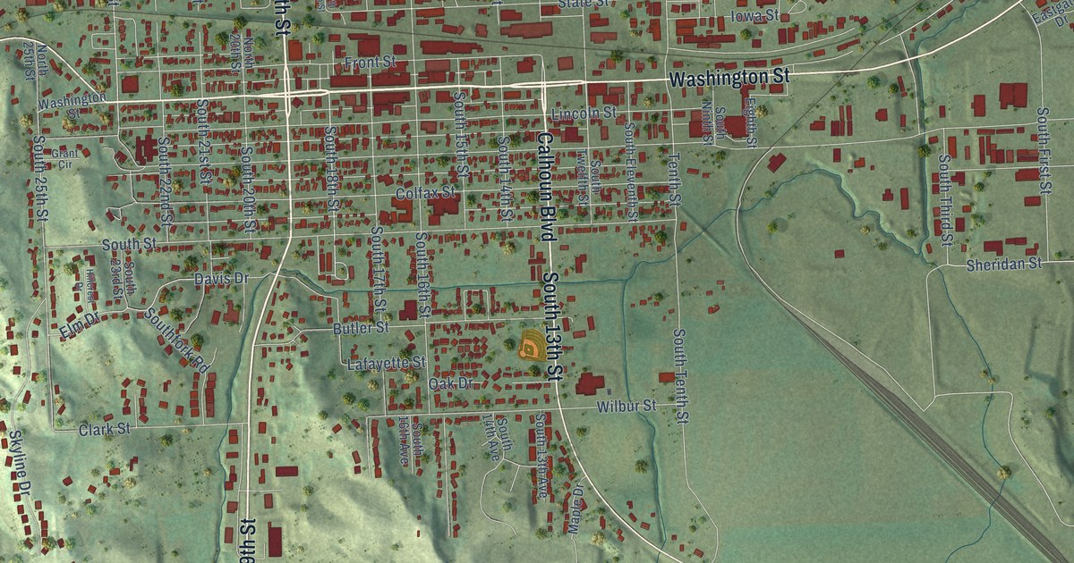 Map of Blair, Nebraska in 2026