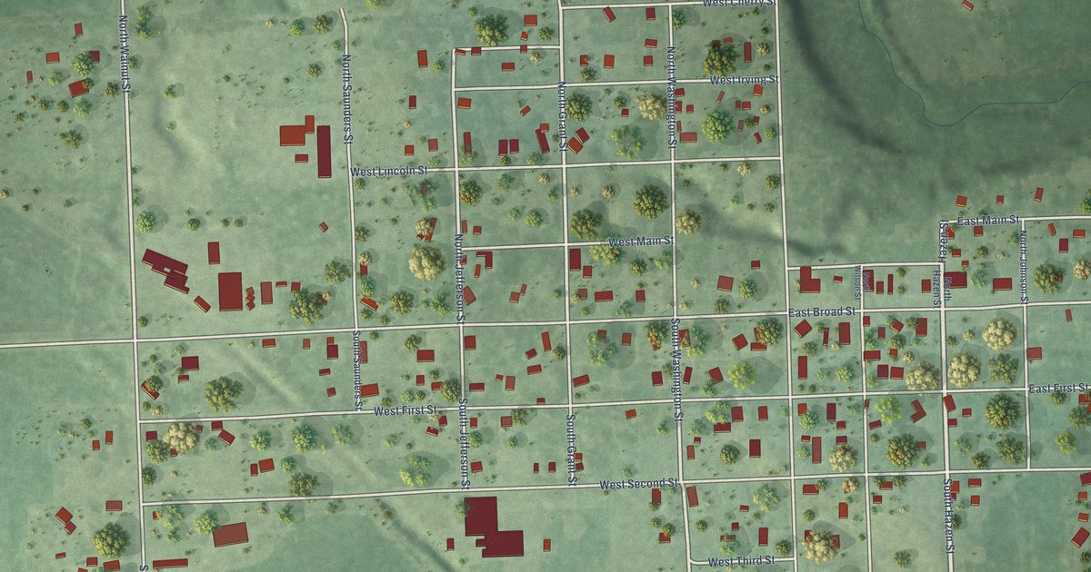 Map of Blue Springs, Nebraska in 2026