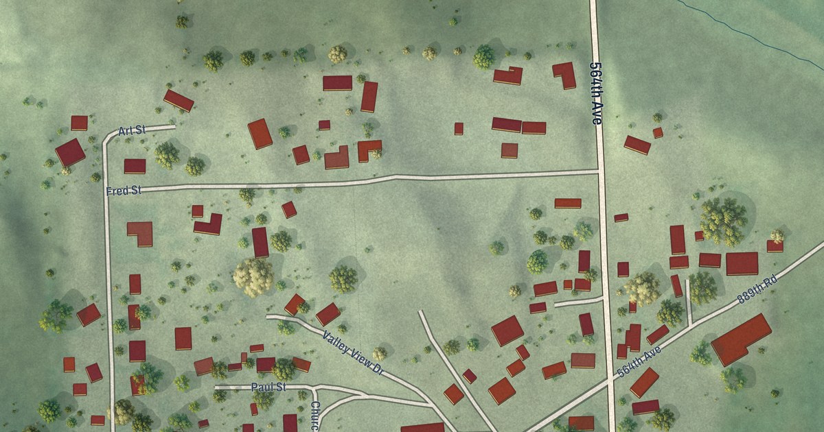 Map of Bow Valley, Nebraska in 2026