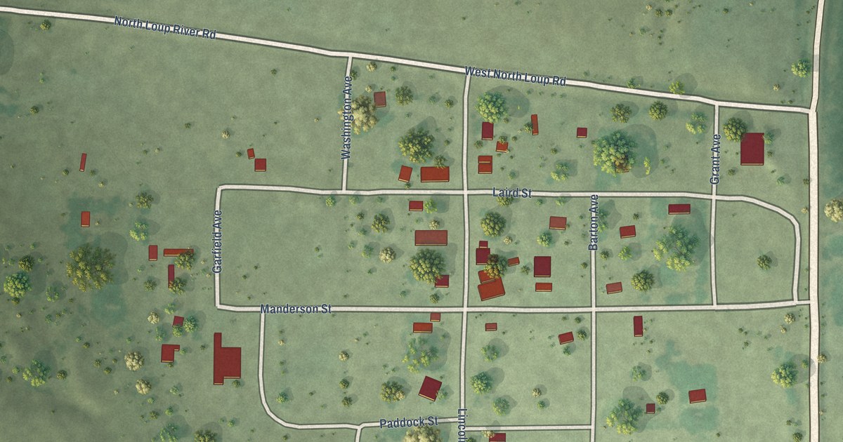 Map of Brewster, Nebraska in 2026