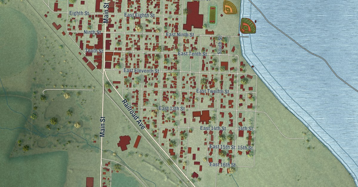 Map of Bridgeport, Nebraska in 2026