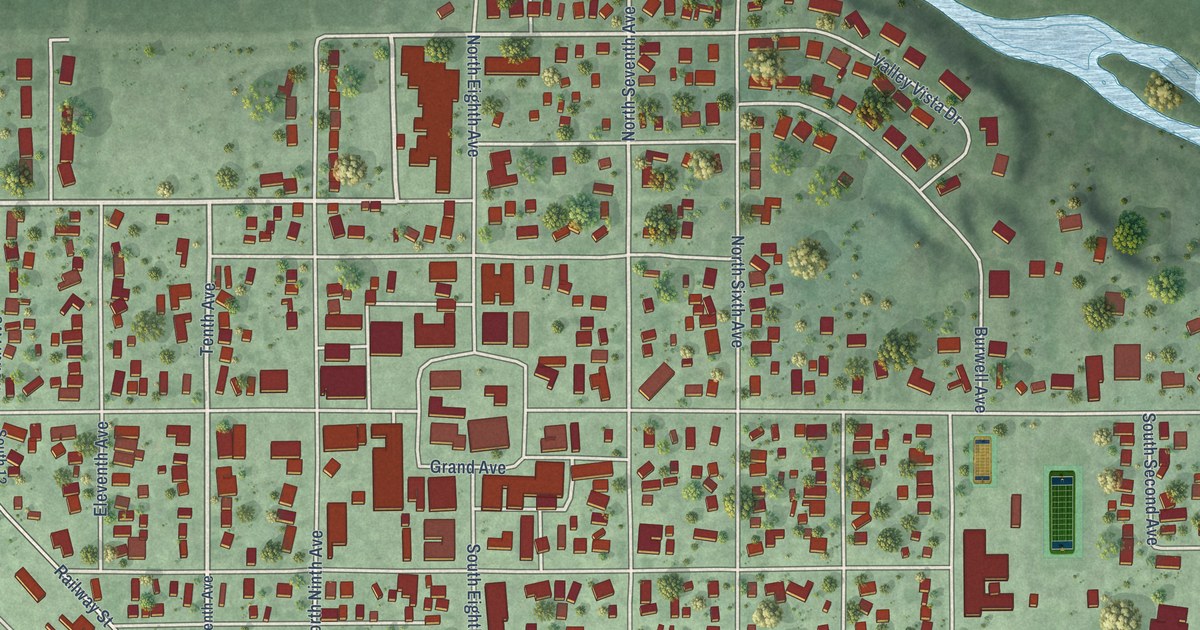 Map of Burwell, Nebraska in 2026