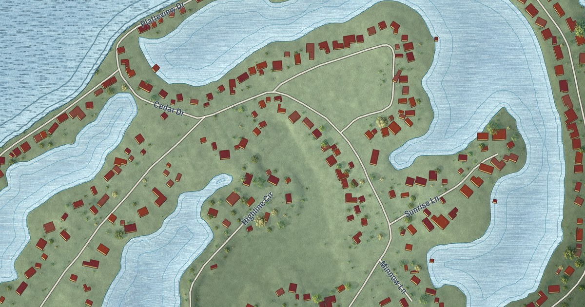 Map of Cedar Creek, Nebraska in 2026