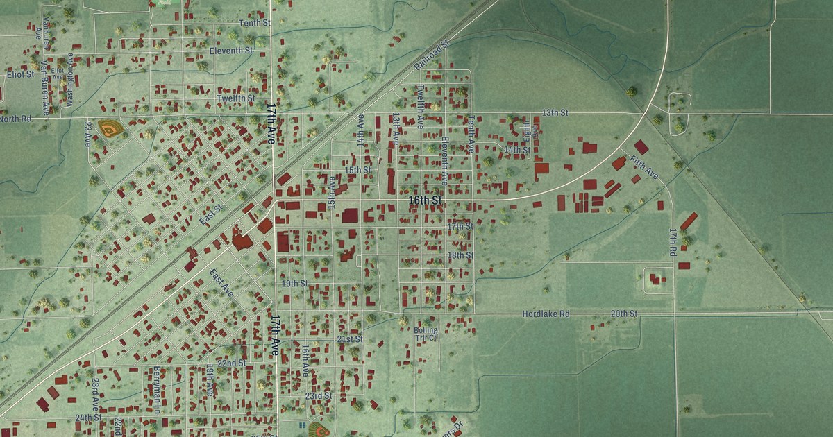 Map of Central City, Nebraska in 2026