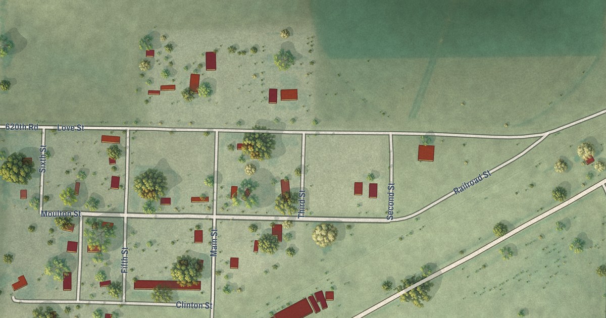 Map of Clinton, Nebraska in 2026