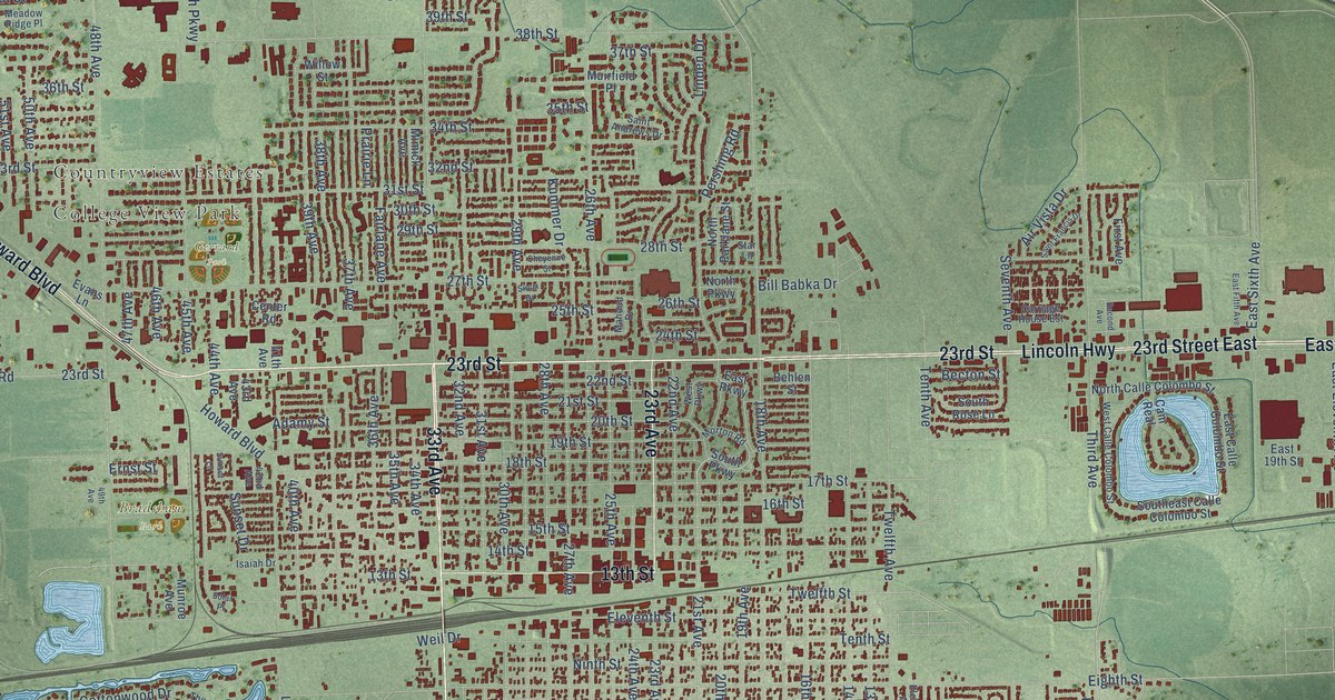 Map of Columbus, Nebraska in 2026