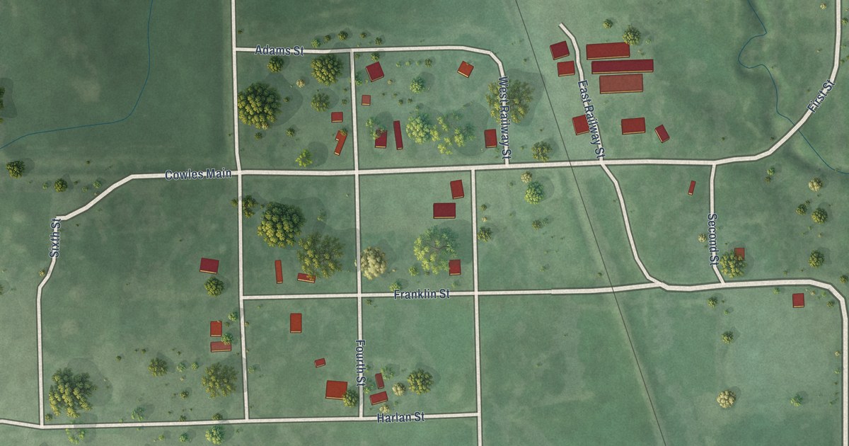 Map of Cowles, Nebraska in 2026