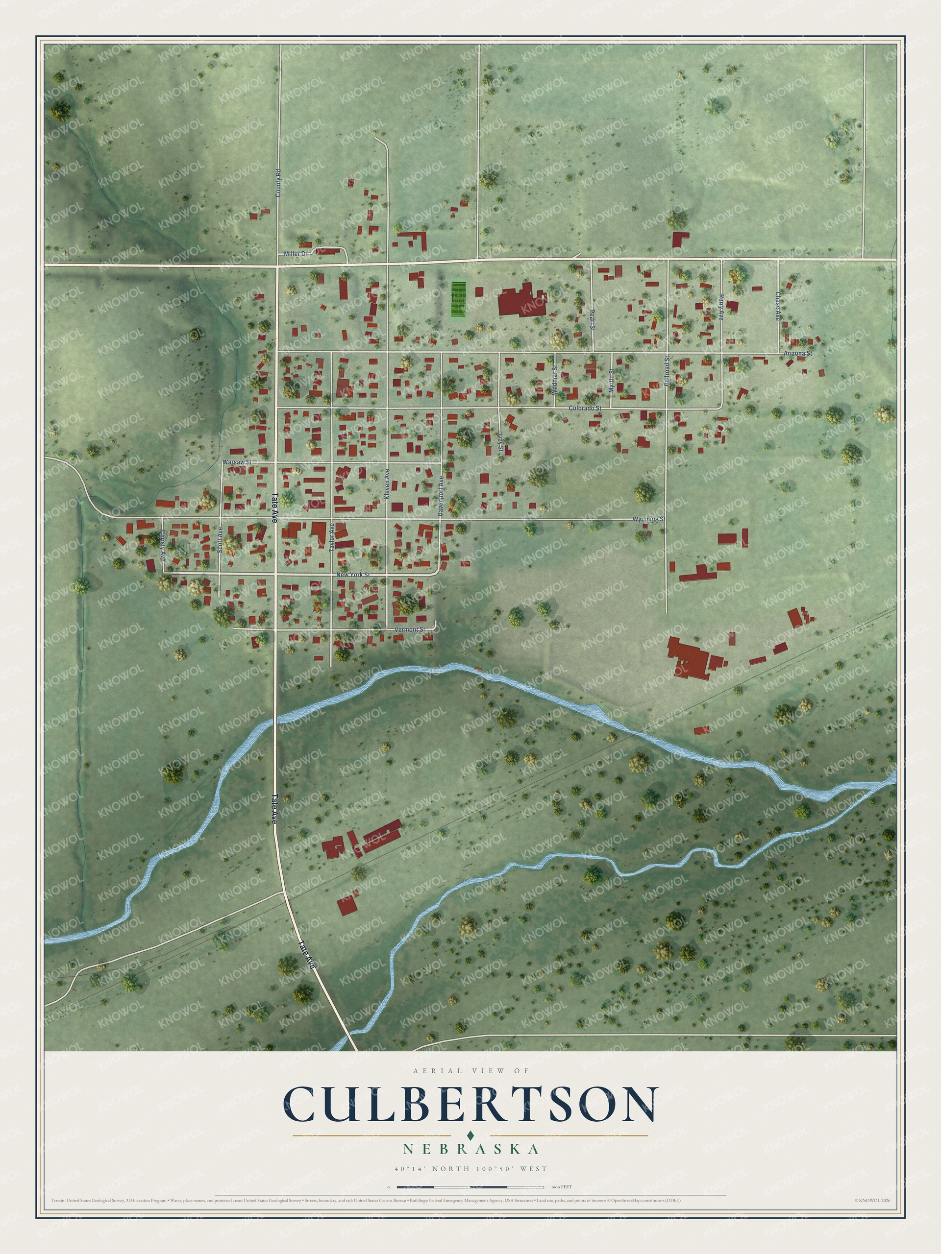 Watermarked full-map preview of Culbertson, Nebraska