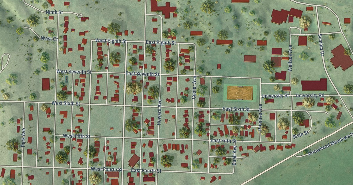 Map of Curtis, Nebraska in 2026