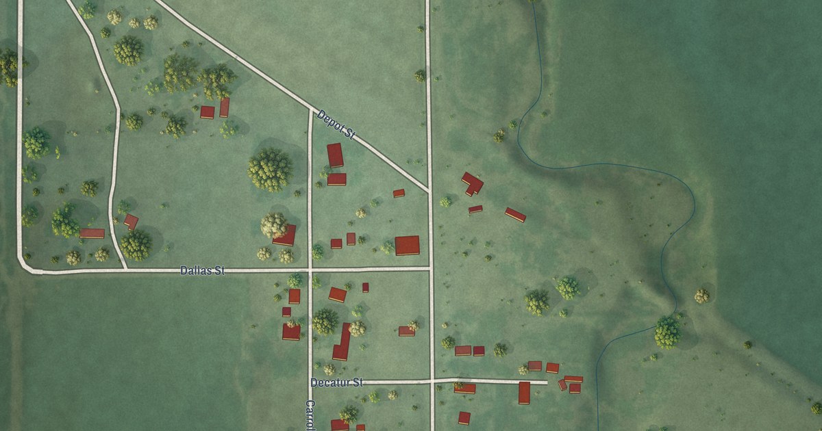 Map of Cushing, Nebraska in 2026