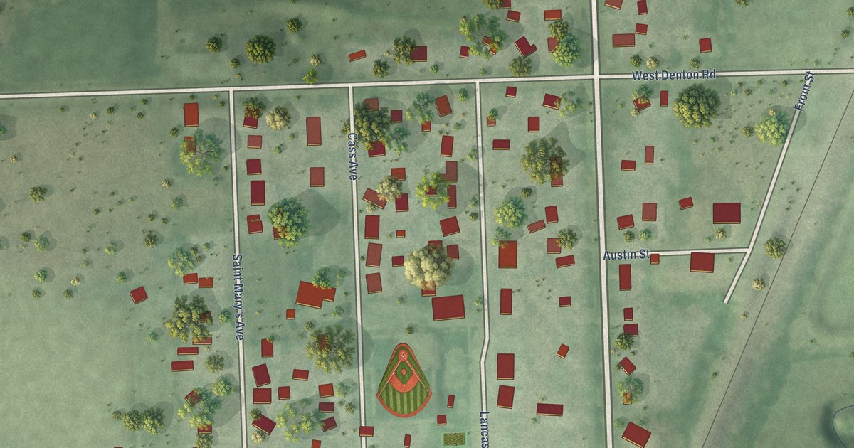 Map of Denton, Nebraska in 2026