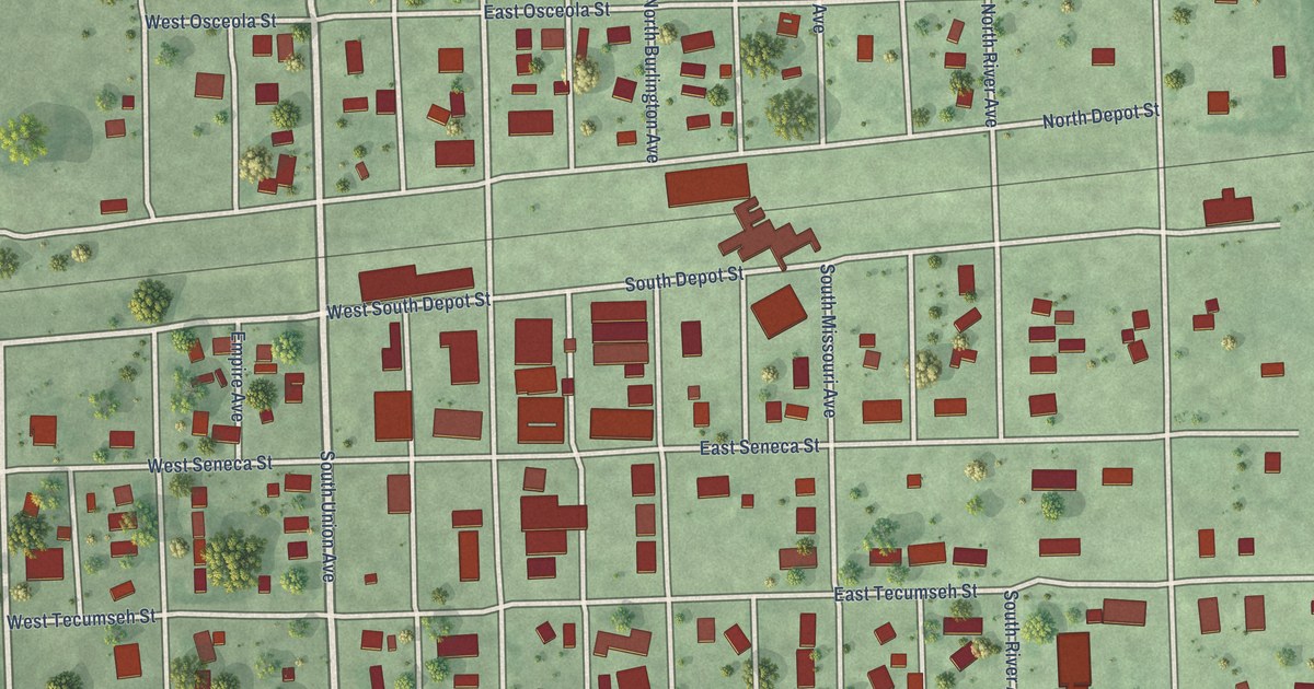 Map of Exeter, Nebraska in 2026