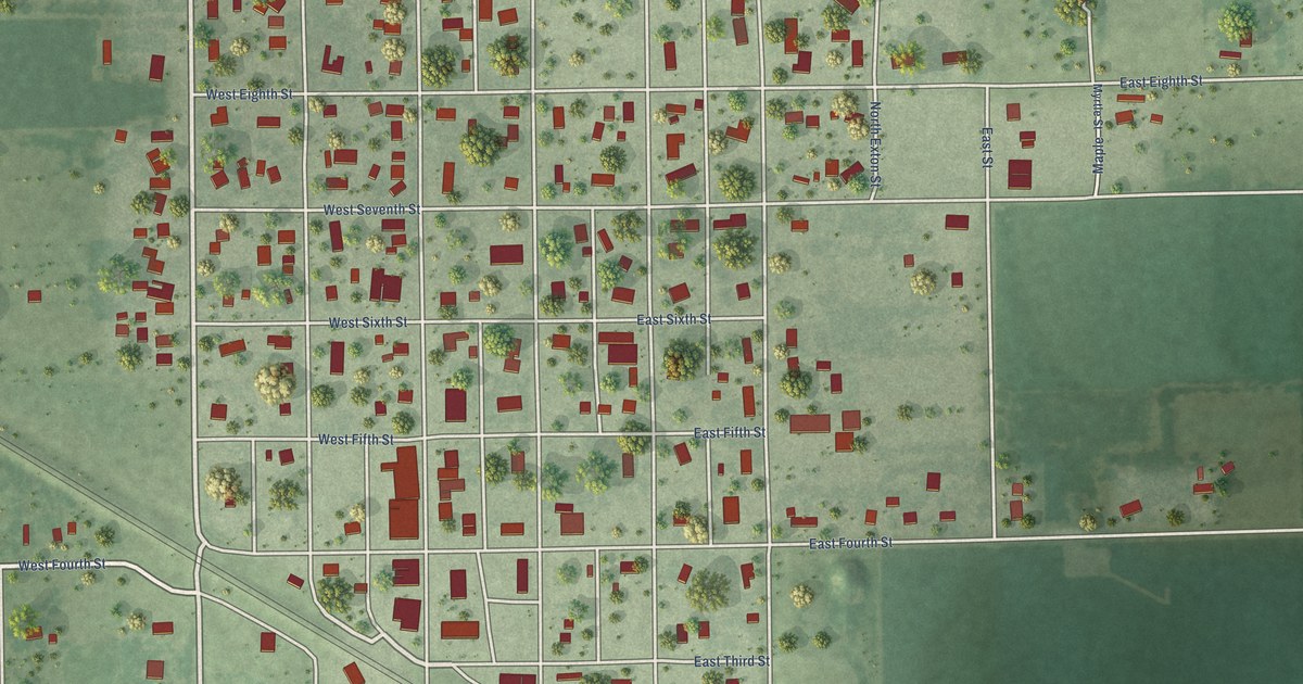 Map of Fairfield, Nebraska in 2026