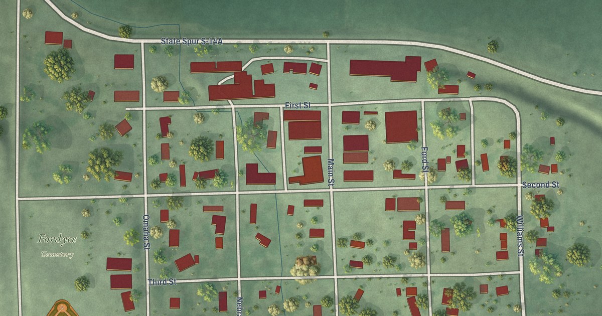 Map of Fordyce, Nebraska in 2026