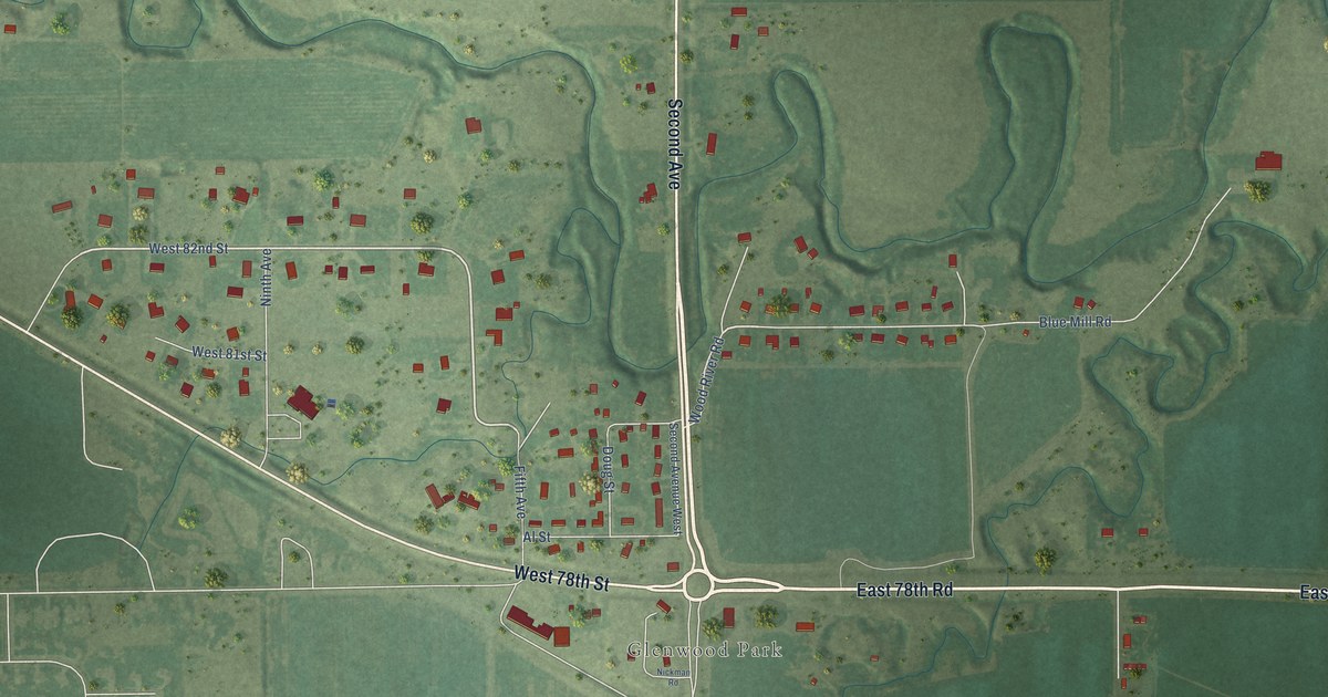 Map of Glenwood, Nebraska in 2026
