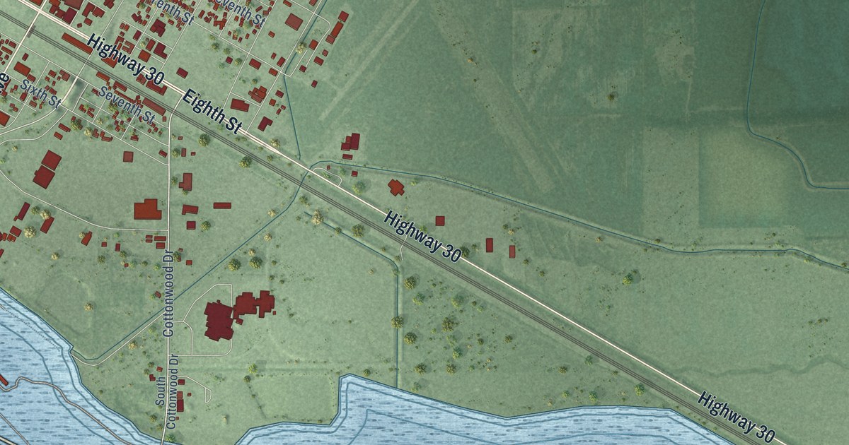 Map of Gothenburg, Nebraska in 2026
