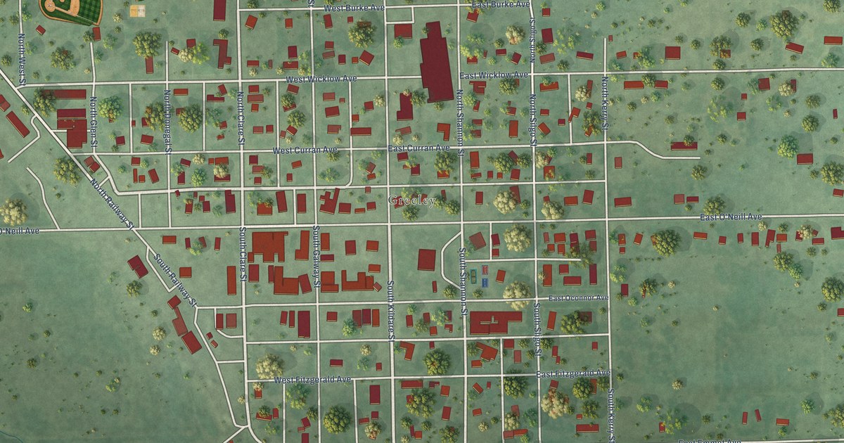 Map of Greeley Center, Nebraska in 2026