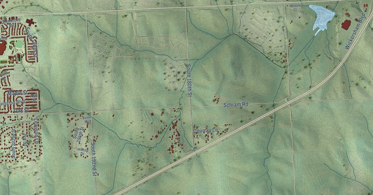 Map of Gretna, Nebraska in 2026