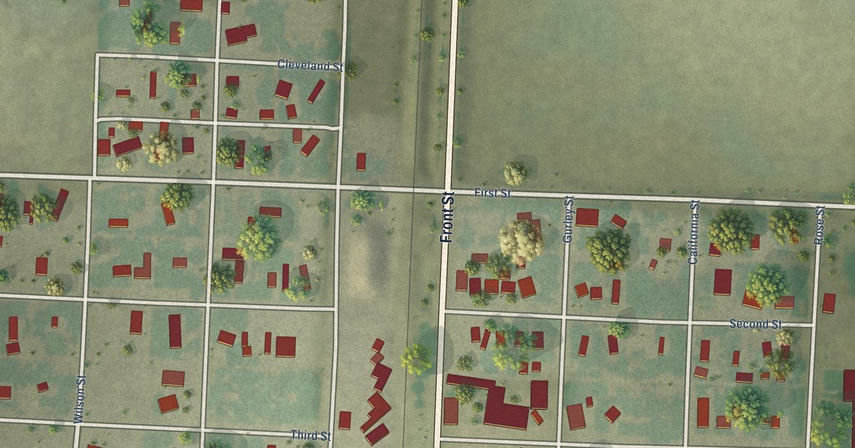 Map of Gurley, Nebraska in 2026