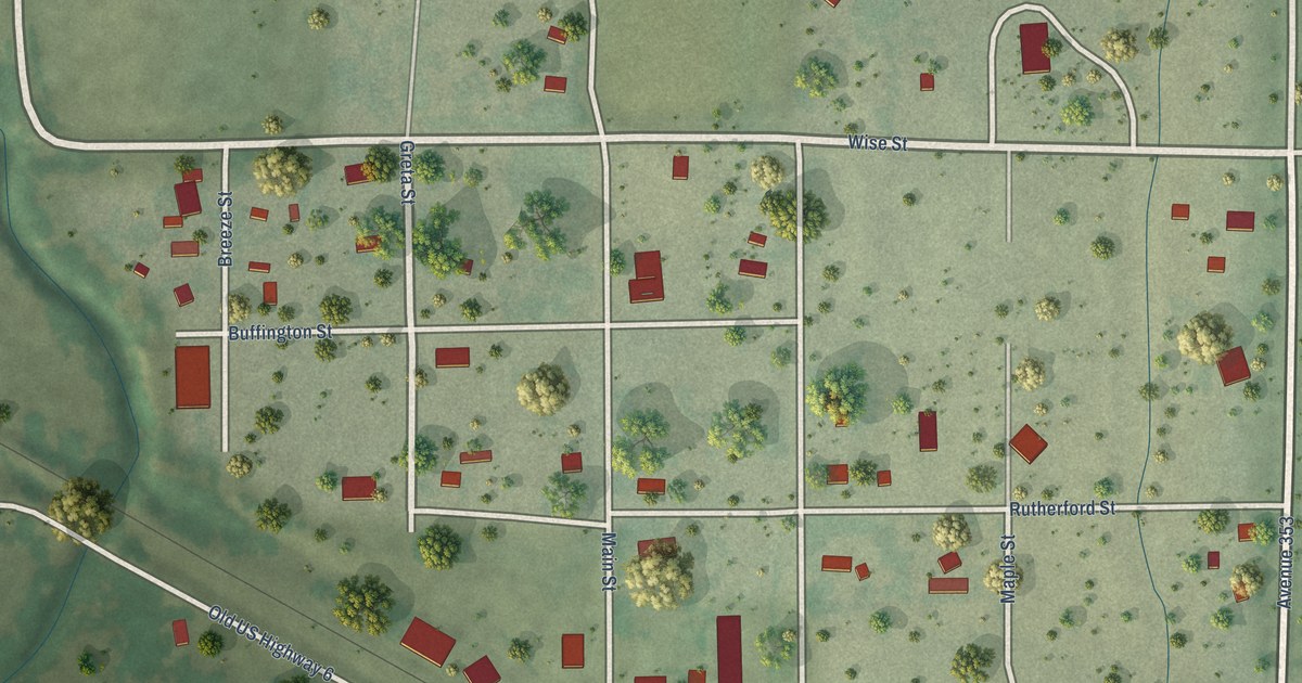 Map of Hamlet, Nebraska in 2026