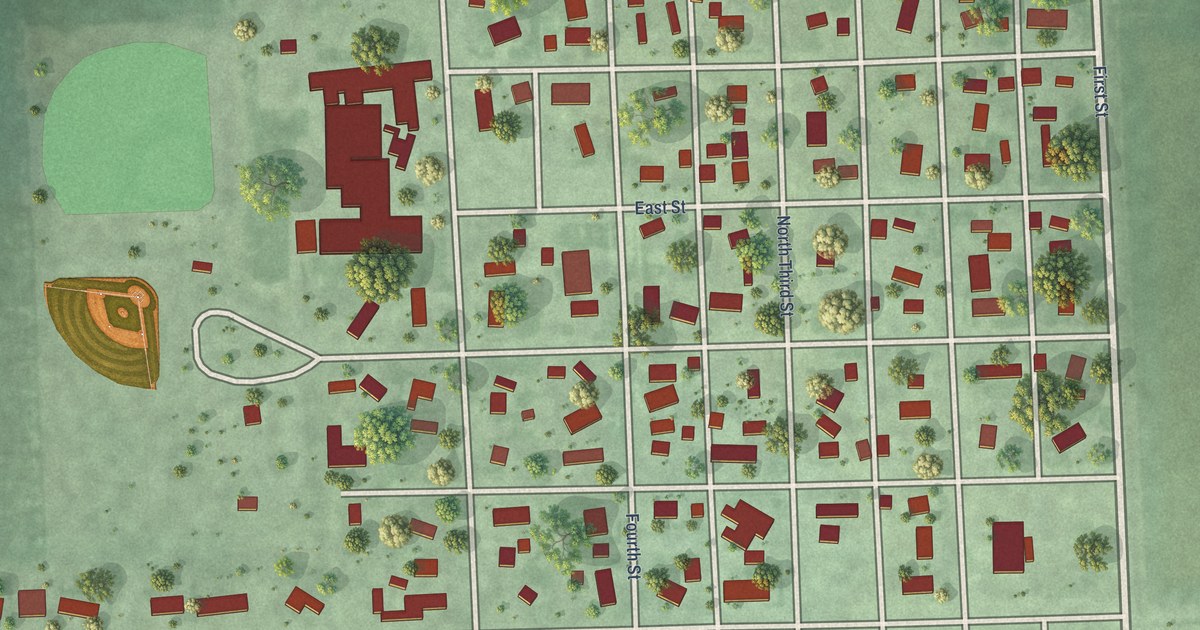 Map of Hampton, Nebraska in 2026