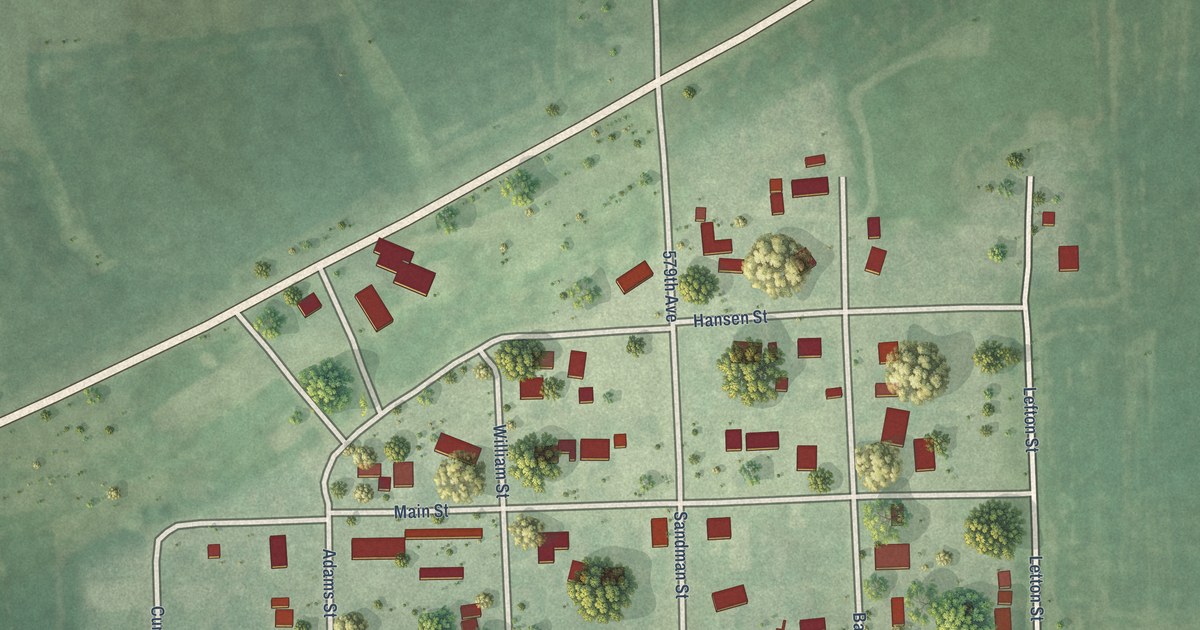Map of Harbine, Nebraska in 2026