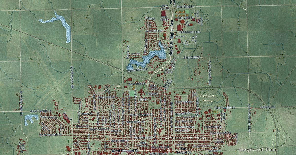 Map of Hastings, Nebraska in 2026