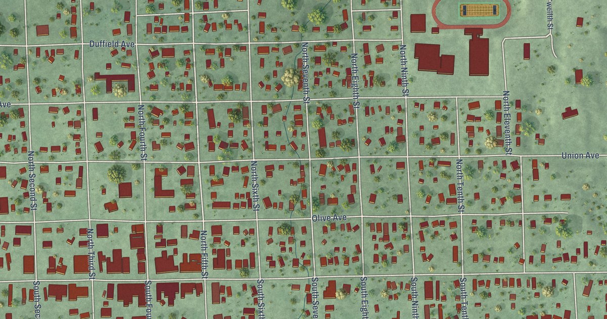 Map of Hebron, Nebraska in 2026