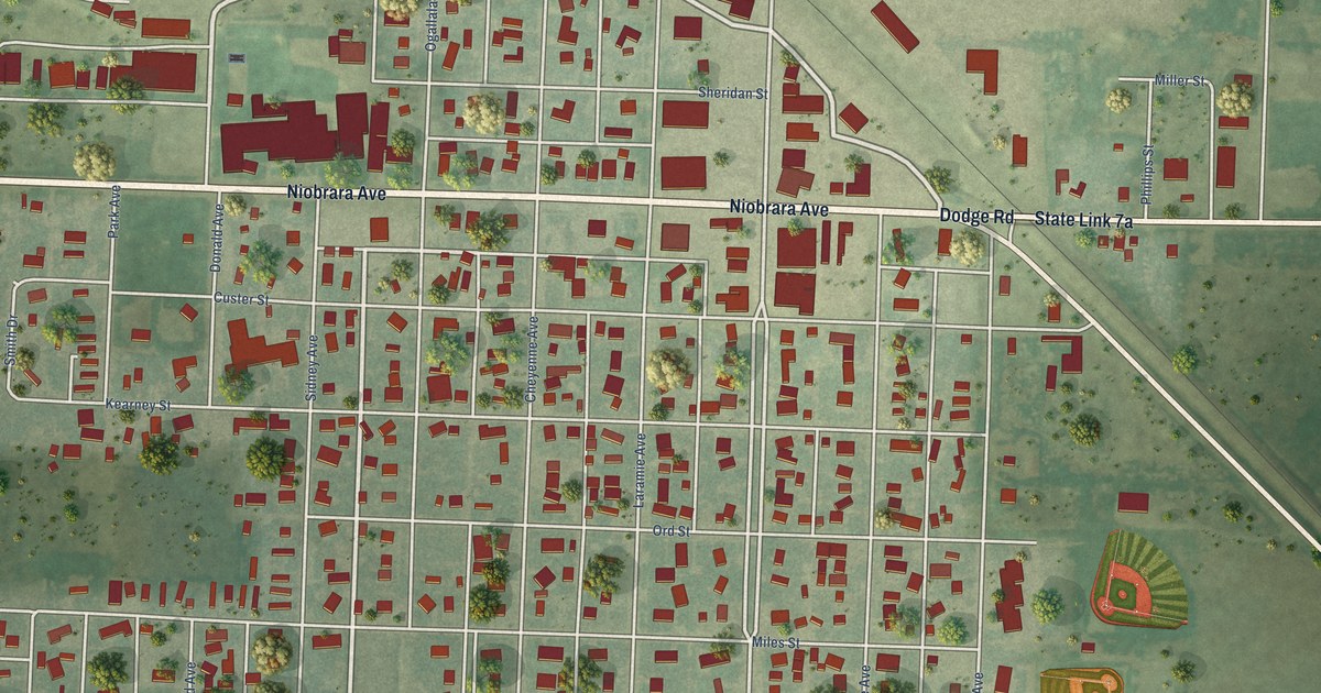 Map of Hemingford, Nebraska in 2026